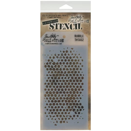 Stampers Anonymous Tim Holtz&#xAE; Bubble Layering Stencil